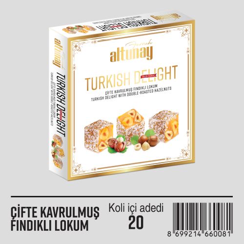 Çifte Kavrulmuş Fındıklı Lokum